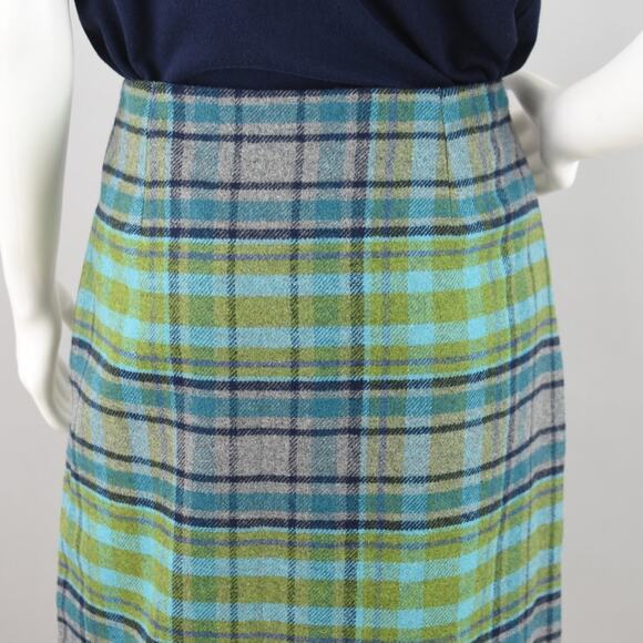 J. Jill Plaid Wrap Blanket Skirt with Fringe, NWT Women's Size 12 - Picture 8 of 10